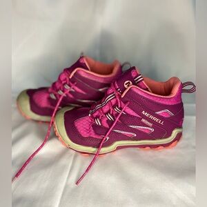 Merrell Girl’s Hiking Boots Size 1 Pink Purple